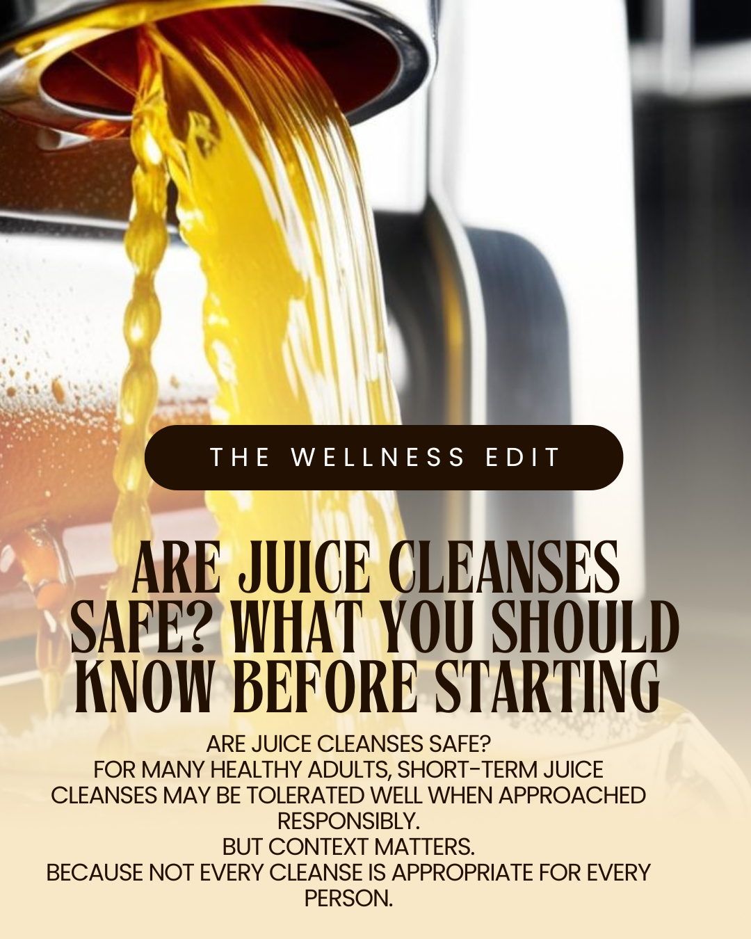 Are Juice Cleanses Safe? What You Should Know BEFORE Starting