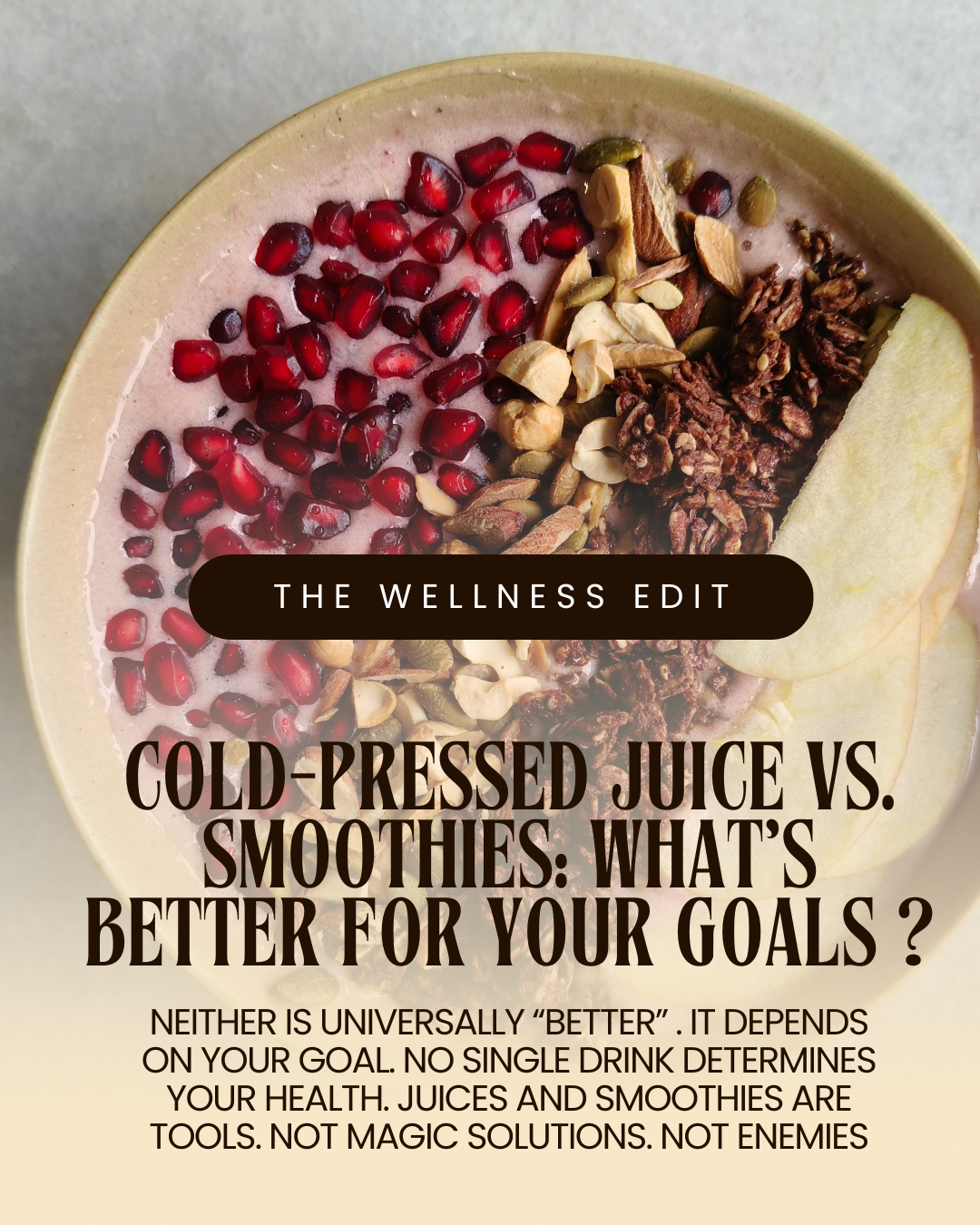 Cold-Pressed Juice VS. Smoothies: What's Better for Your Goals?
